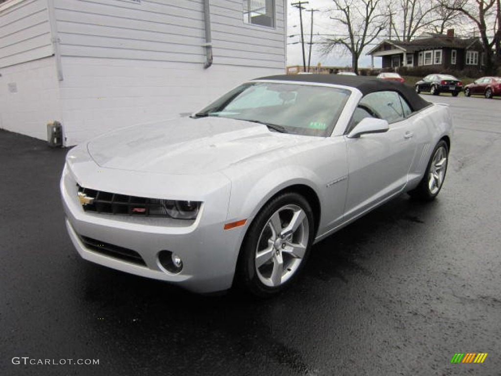 Silver Ice Metallic 2011 Chevrolet Camaro LT Convertible Exterior Photo #62253247