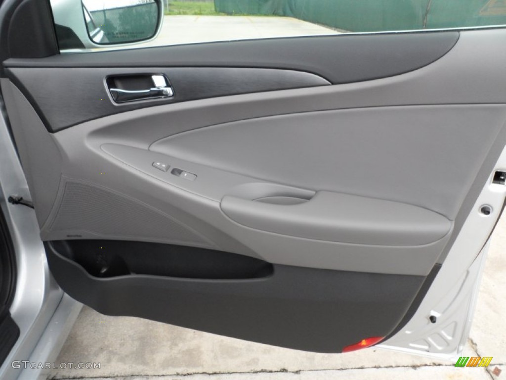 2012 Hyundai Sonata SE 2.0T Gray Door Panel Photo #62253651