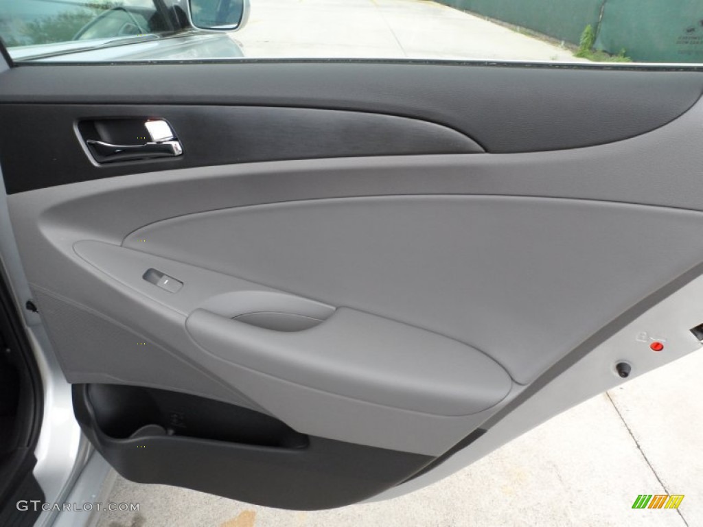 2012 Hyundai Sonata SE 2.0T Gray Door Panel Photo #62253676