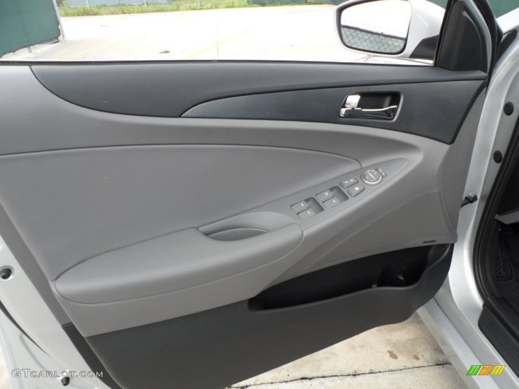 2012 Hyundai Sonata SE 2.0T Gray Door Panel Photo #62253703