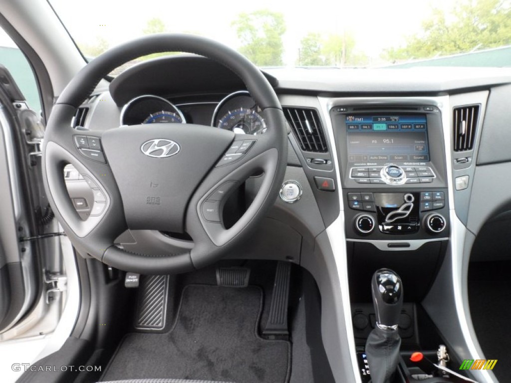 2012 Hyundai Sonata SE 2.0T Gray Dashboard Photo #62253754