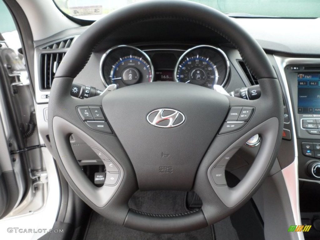 2012 Hyundai Sonata SE 2.0T Gray Steering Wheel Photo #62253808