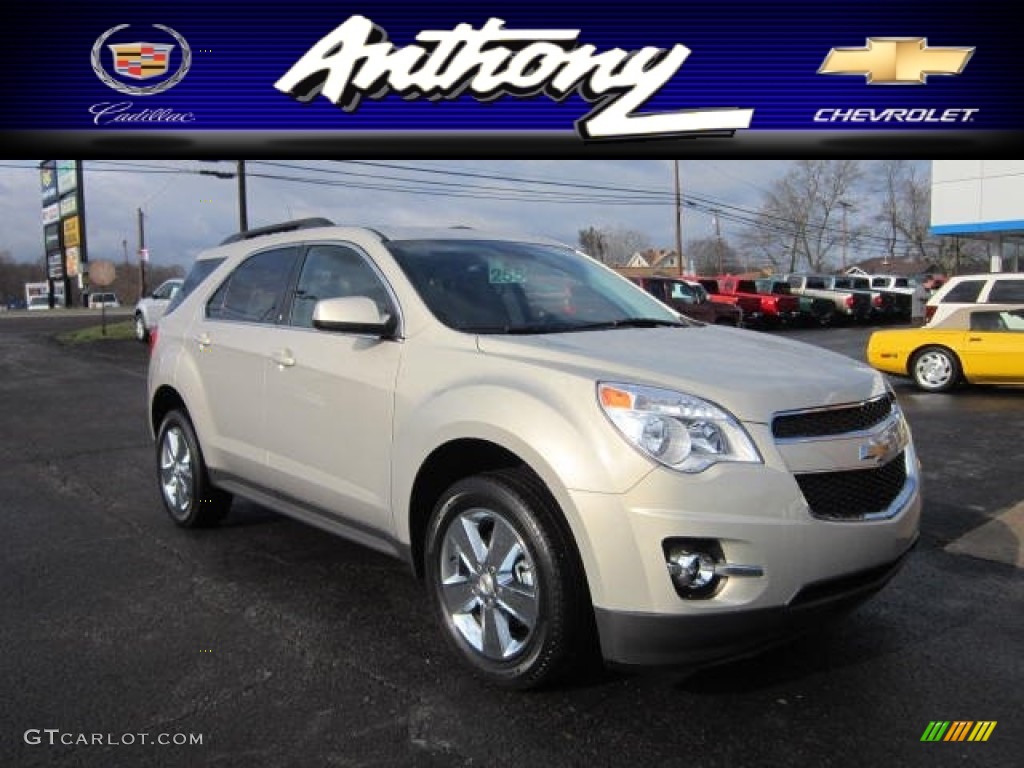 2012 Equinox LT AWD - Gold Mist Metallic / Brownstone/Jet Black photo #1