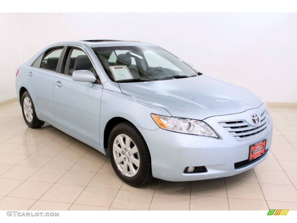 2009 Camry XLE - Sky Blue Pearl / Bisque photo #1
