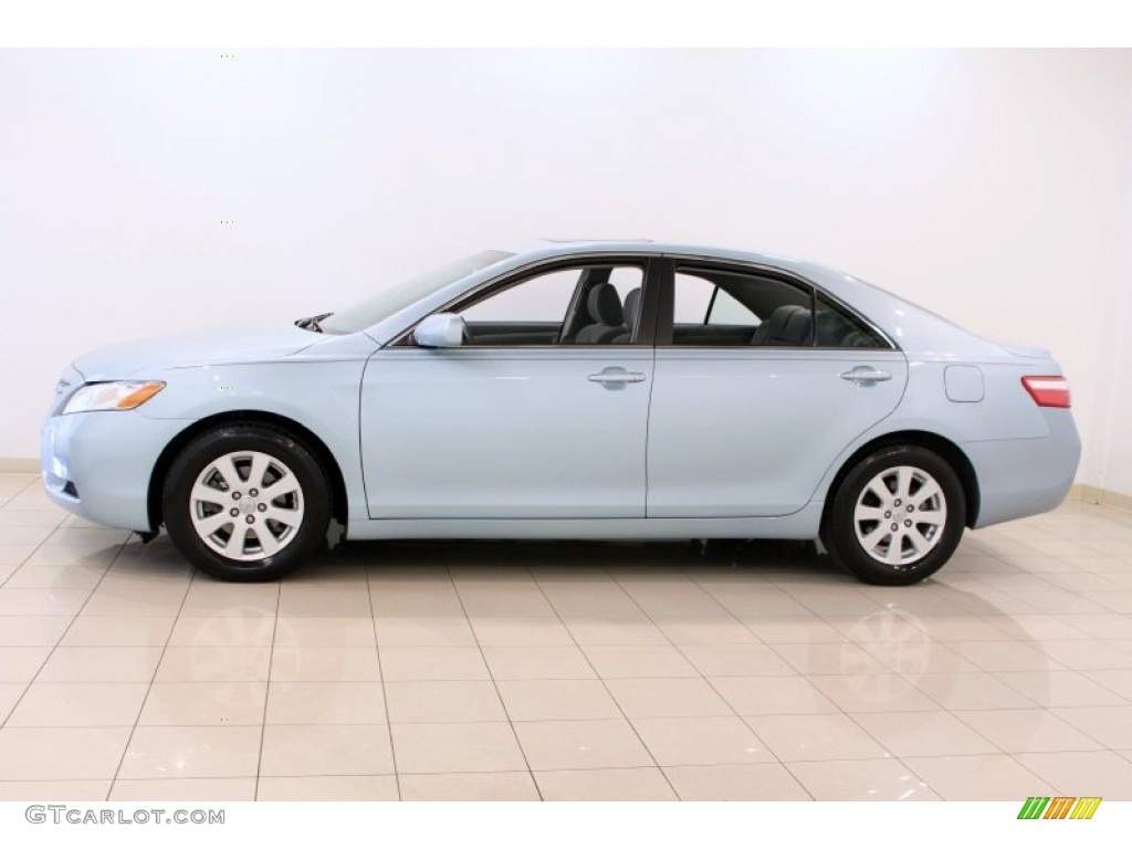 2009 Camry XLE - Sky Blue Pearl / Bisque photo #4