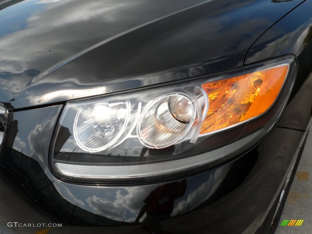 2012 Santa Fe Limited V6 - Twilight Black / Beige photo #9