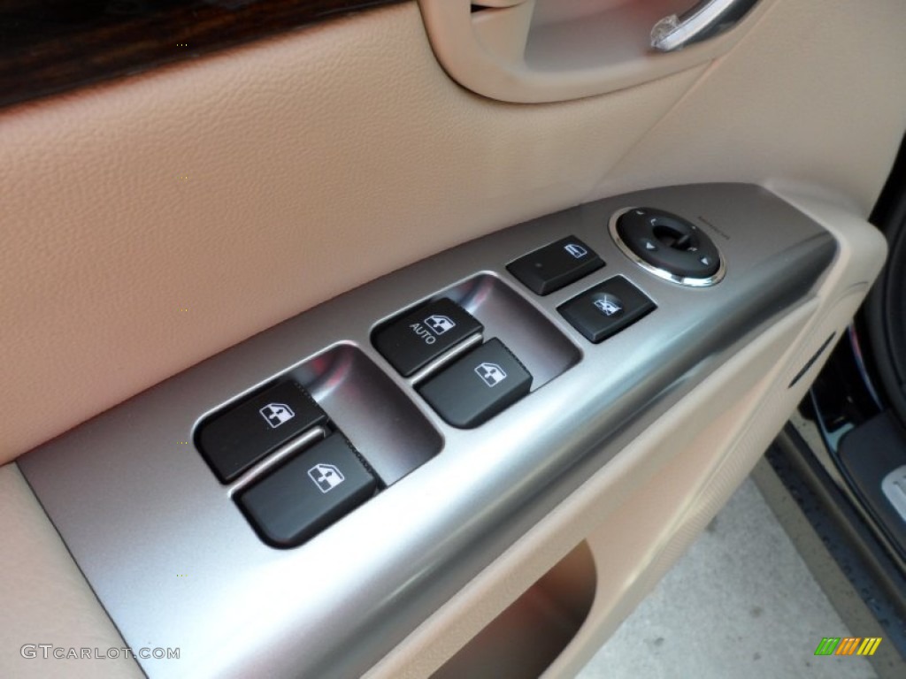 2012 Santa Fe Limited V6 - Twilight Black / Beige photo #20