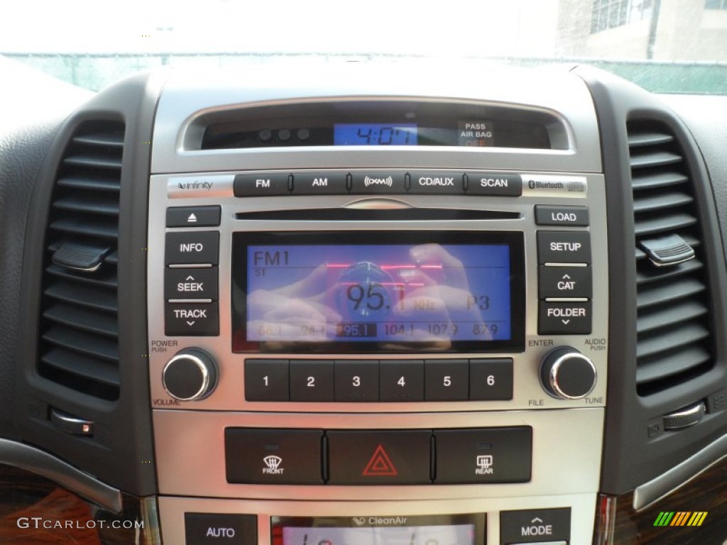 2012 Santa Fe Limited V6 - Twilight Black / Beige photo #25