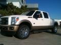 2012 White Platinum Metallic Tri-Coat Ford F250 Super Duty King Ranch Crew Cab 4x4  photo #1