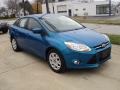 2012 Blue Candy Metallic Ford Focus SE Sedan  photo #3