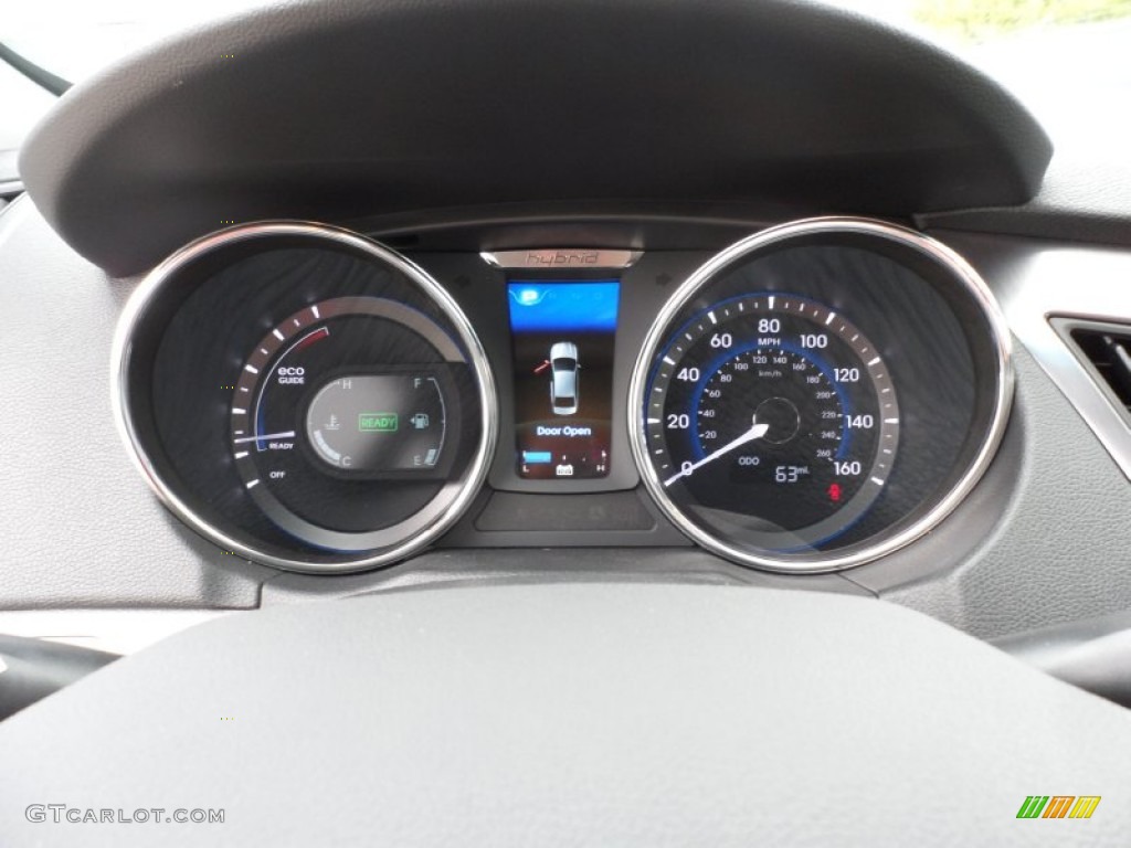 2012 Hyundai Sonata Hybrid Gauges Photo #62257300