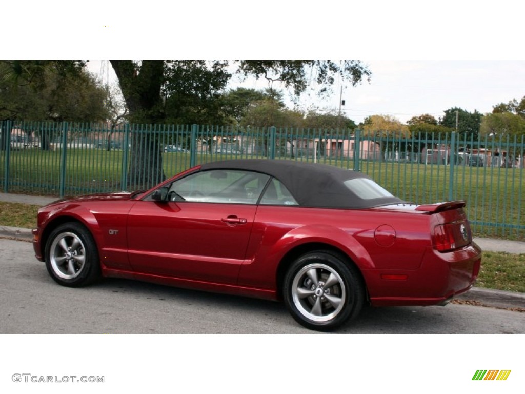 2005 Mustang GT Premium Convertible - Redfire Metallic / Dark Charcoal photo #5