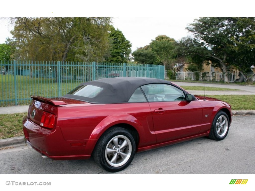 2005 Mustang GT Premium Convertible - Redfire Metallic / Dark Charcoal photo #9