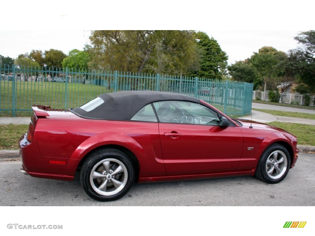 2005 Mustang GT Premium Convertible - Redfire Metallic / Dark Charcoal photo #11