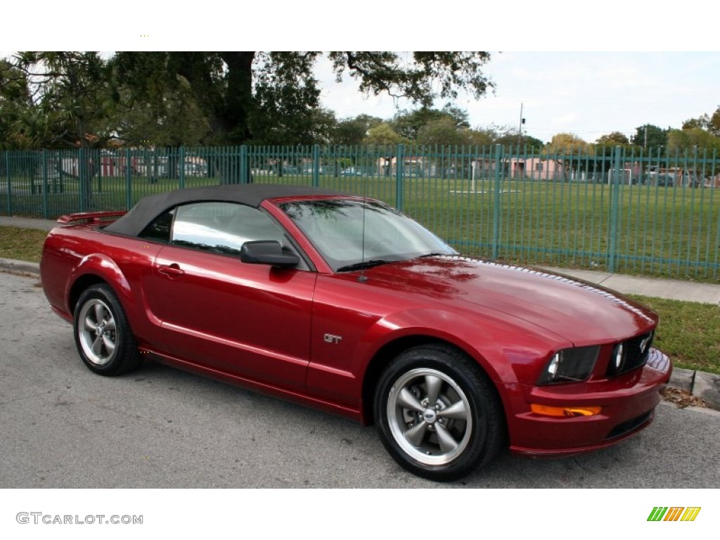 2005 Mustang GT Premium Convertible - Redfire Metallic / Dark Charcoal photo #15