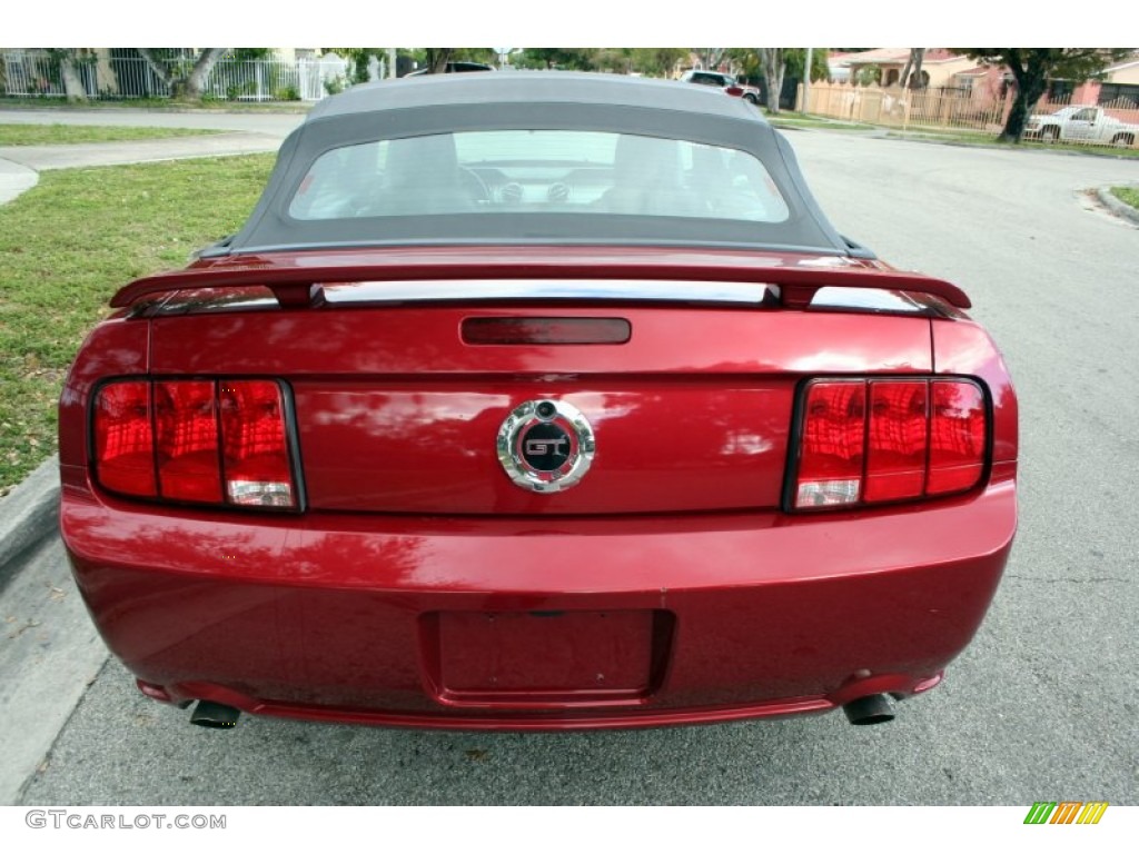 2005 Mustang GT Premium Convertible - Redfire Metallic / Dark Charcoal photo #20