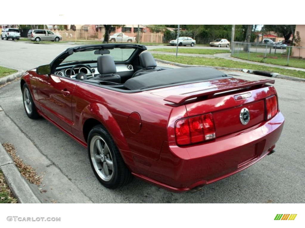 2005 Mustang GT Premium Convertible - Redfire Metallic / Dark Charcoal photo #21