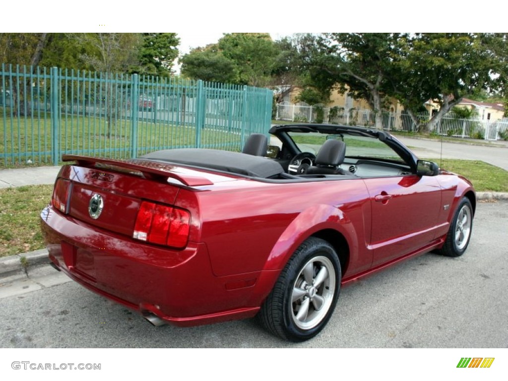 2005 Mustang GT Premium Convertible - Redfire Metallic / Dark Charcoal photo #22
