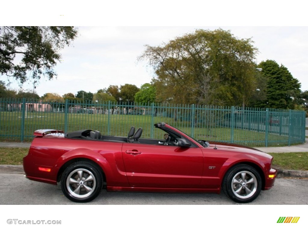 2005 Mustang GT Premium Convertible - Redfire Metallic / Dark Charcoal photo #23
