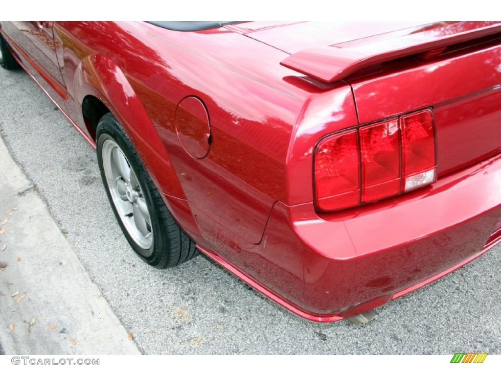 2005 Mustang GT Premium Convertible - Redfire Metallic / Dark Charcoal photo #27