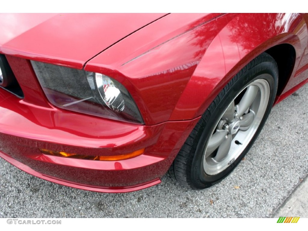 2005 Mustang GT Premium Convertible - Redfire Metallic / Dark Charcoal photo #30