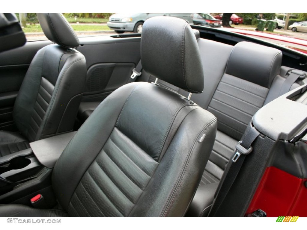 2005 Mustang GT Premium Convertible - Redfire Metallic / Dark Charcoal photo #46