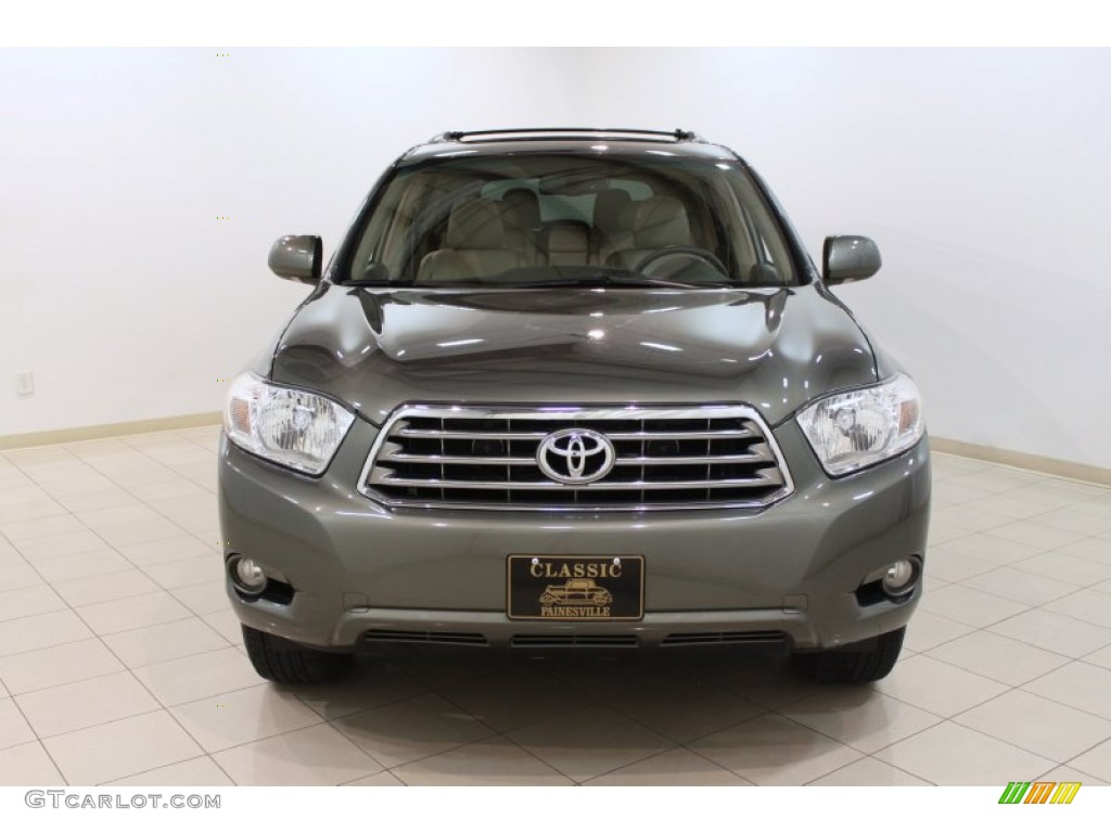 2008 Highlander Limited 4WD - Cypress Green Pearl / Sand Beige photo #2