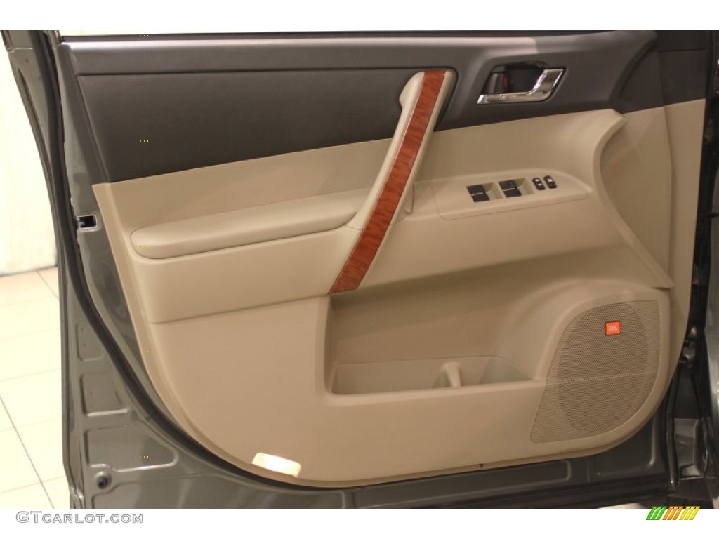 2008 Highlander Limited 4WD - Cypress Green Pearl / Sand Beige photo #5