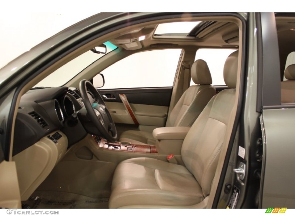 2008 Highlander Limited 4WD - Cypress Green Pearl / Sand Beige photo #10