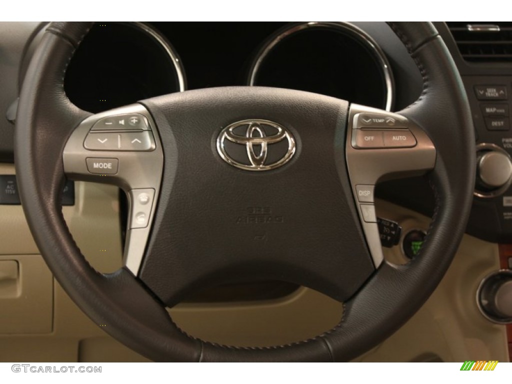 2008 Highlander Limited 4WD - Cypress Green Pearl / Sand Beige photo #13