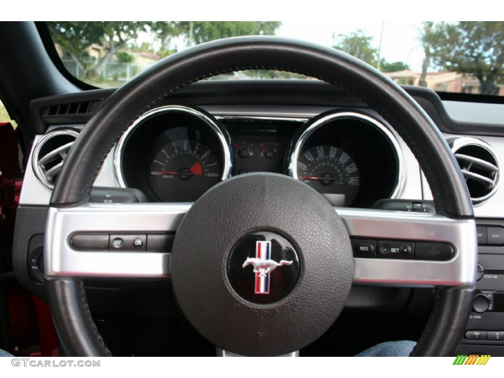 2005 Mustang GT Premium Convertible - Redfire Metallic / Dark Charcoal photo #63