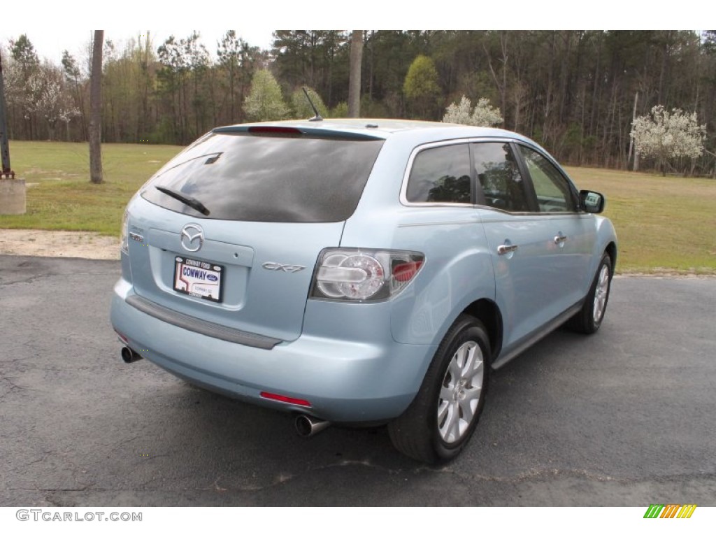 2007 CX-7 Grand Touring - Icy Blue Metallic / Sand photo #5