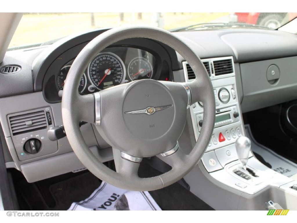 2005 Chrysler Crossfire Limited Roadster Dark Slate Grey/Medium Slate Grey Steering Wheel Photo #62259041
