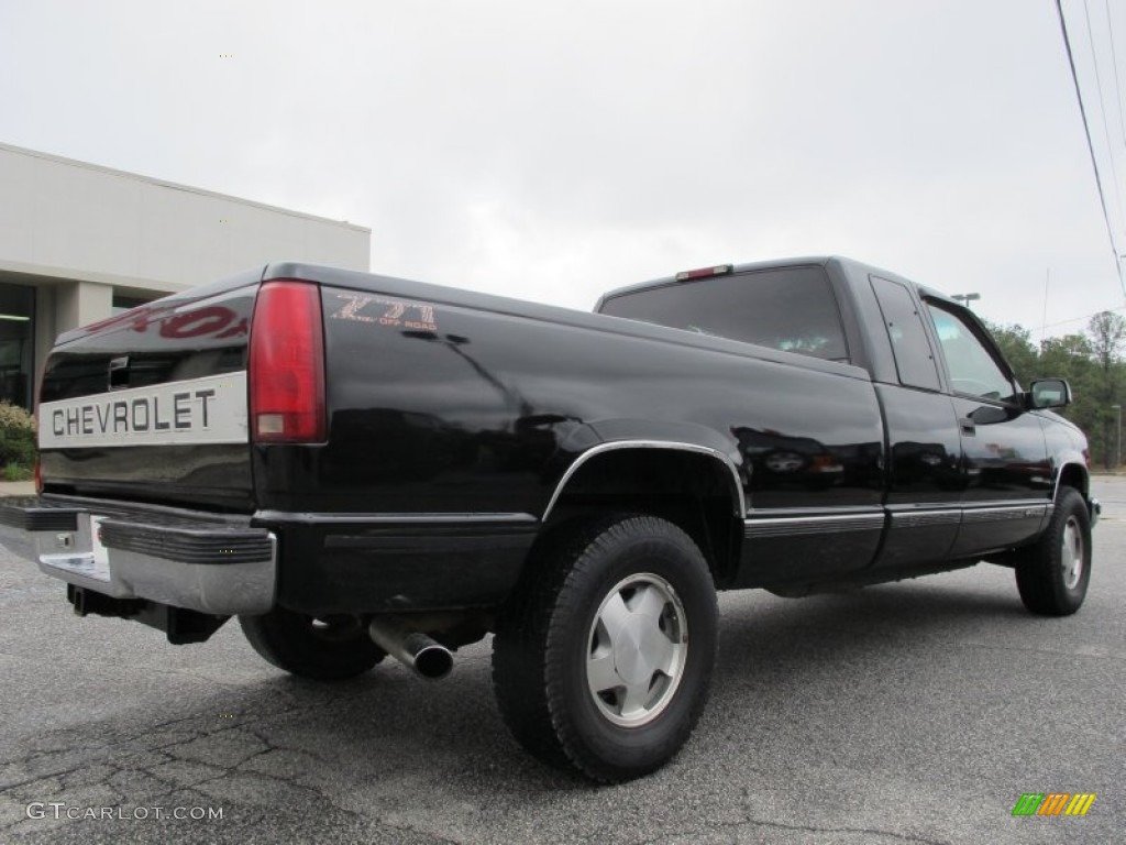 1997 C/K K1500 Extended Cab 4x4 - Black / Neutral Shale photo #7