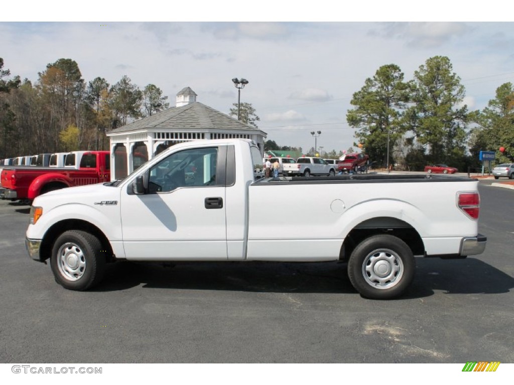 2011 F150 XLT Regular Cab - Oxford White / Steel Gray photo #9