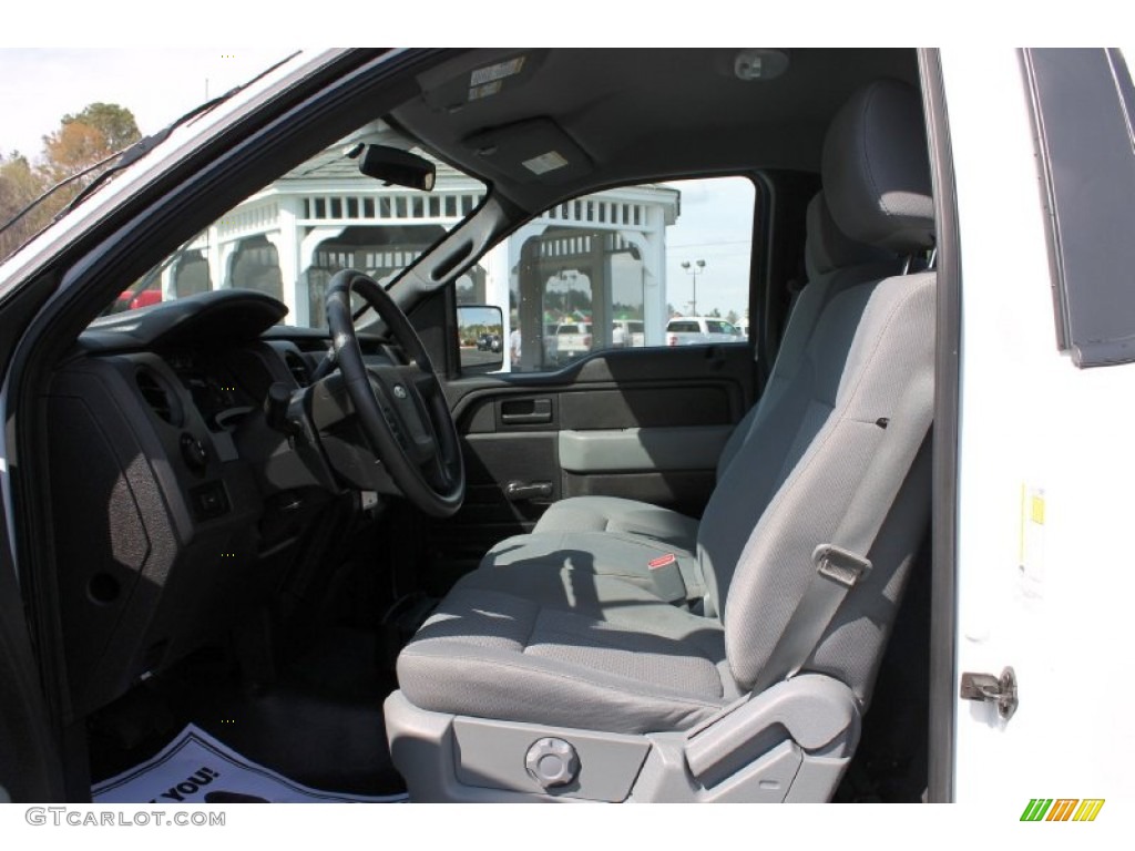 2011 F150 XLT Regular Cab - Oxford White / Steel Gray photo #10