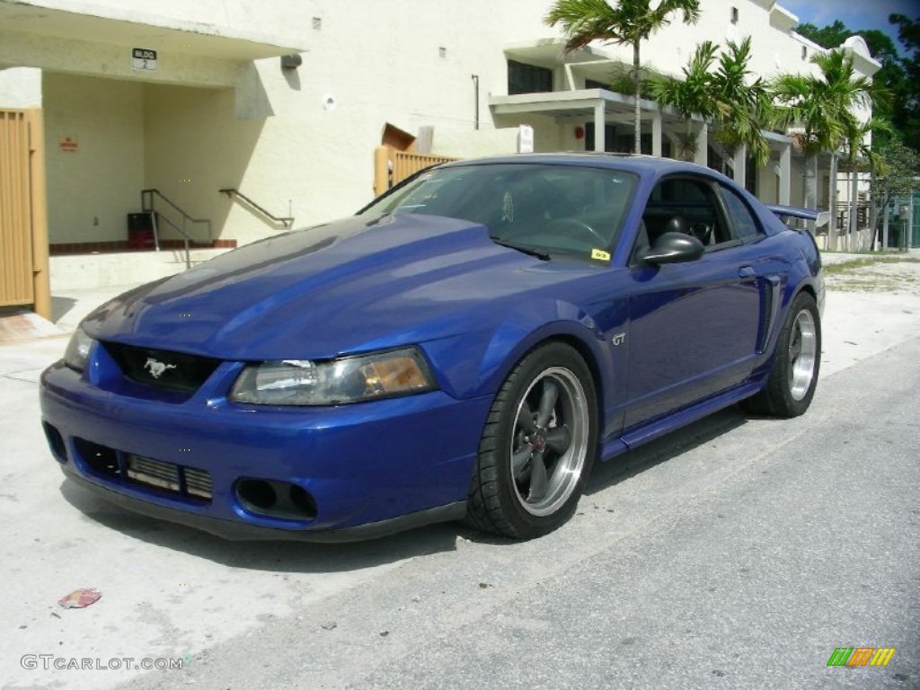 Sonic Blue Metallic 2003 Ford Mustang GT Coupe Exterior Photo #62260512