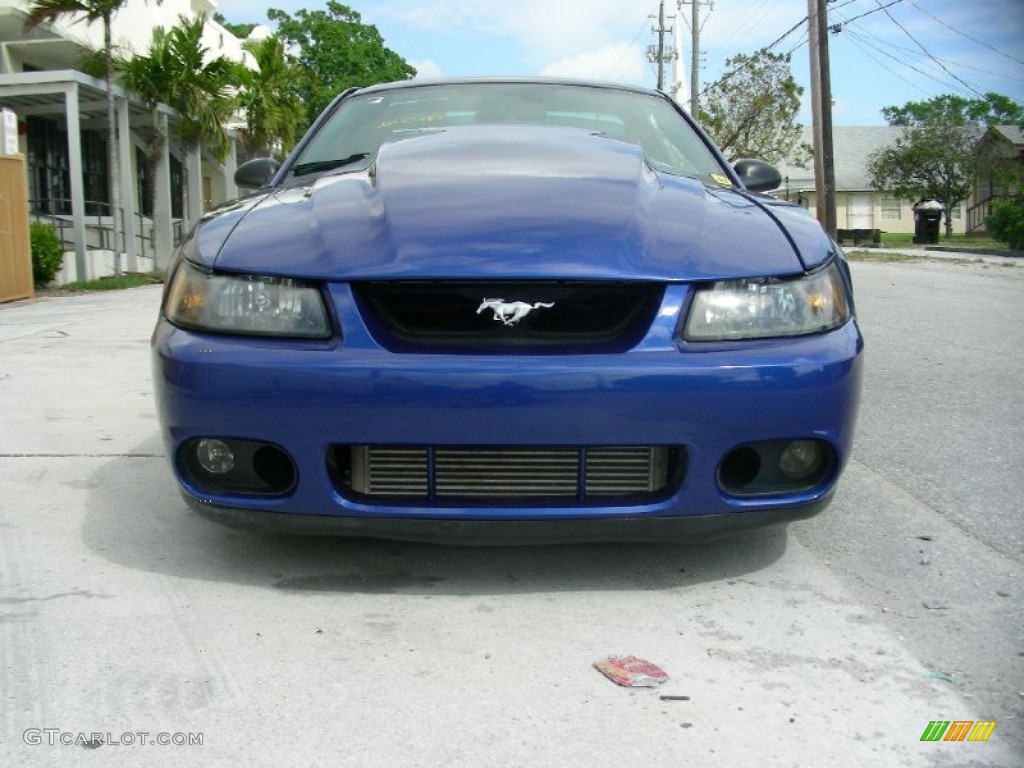 2003 Mustang GT Coupe - Sonic Blue Metallic / Dark Charcoal photo #2
