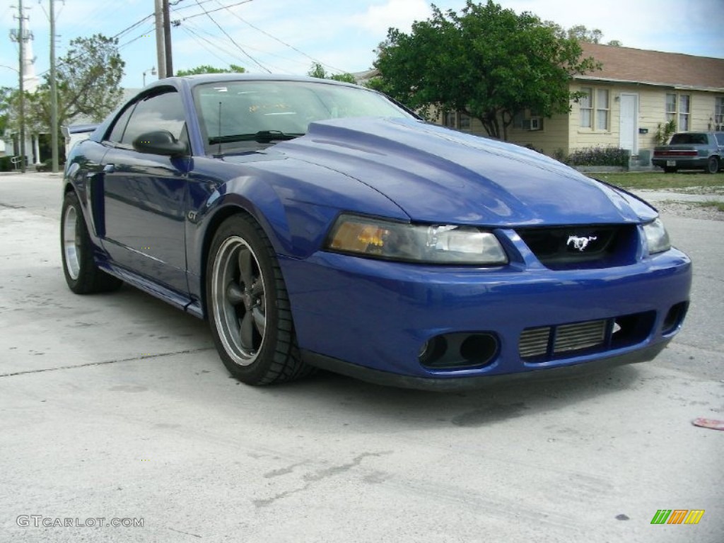 2003 Mustang GT Coupe - Sonic Blue Metallic / Dark Charcoal photo #3