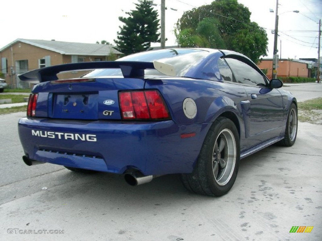 2003 Mustang GT Coupe - Sonic Blue Metallic / Dark Charcoal photo #4