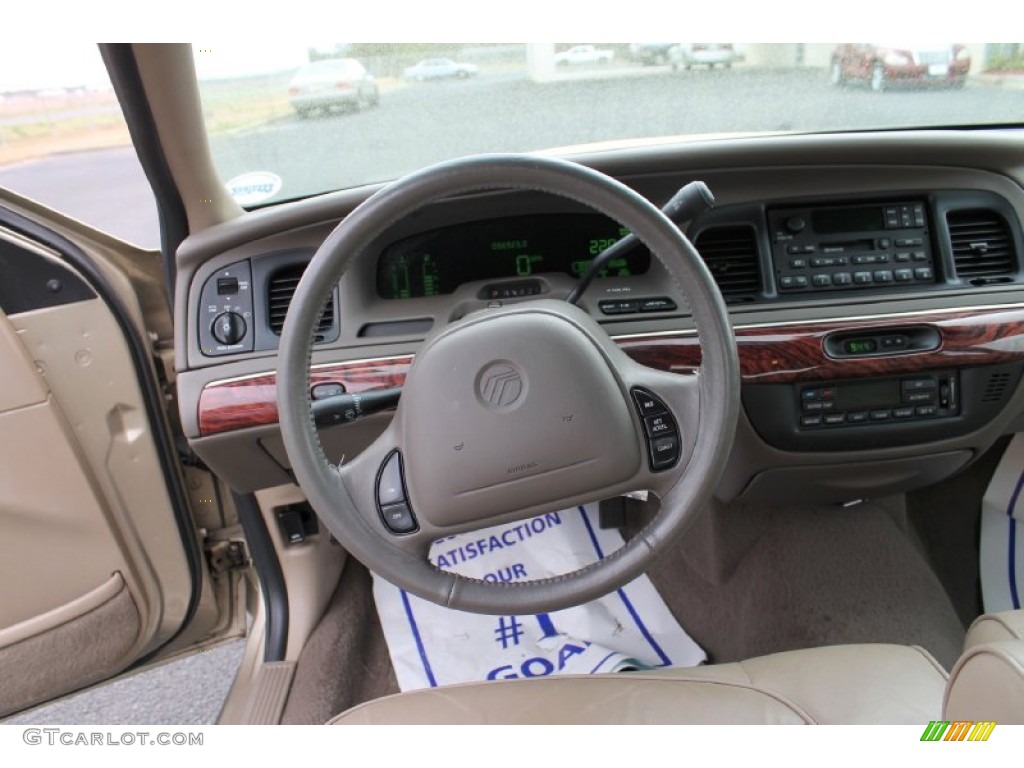 2000 Mercury Grand Marquis LS Medium Parchment Dashboard Photo #62260917