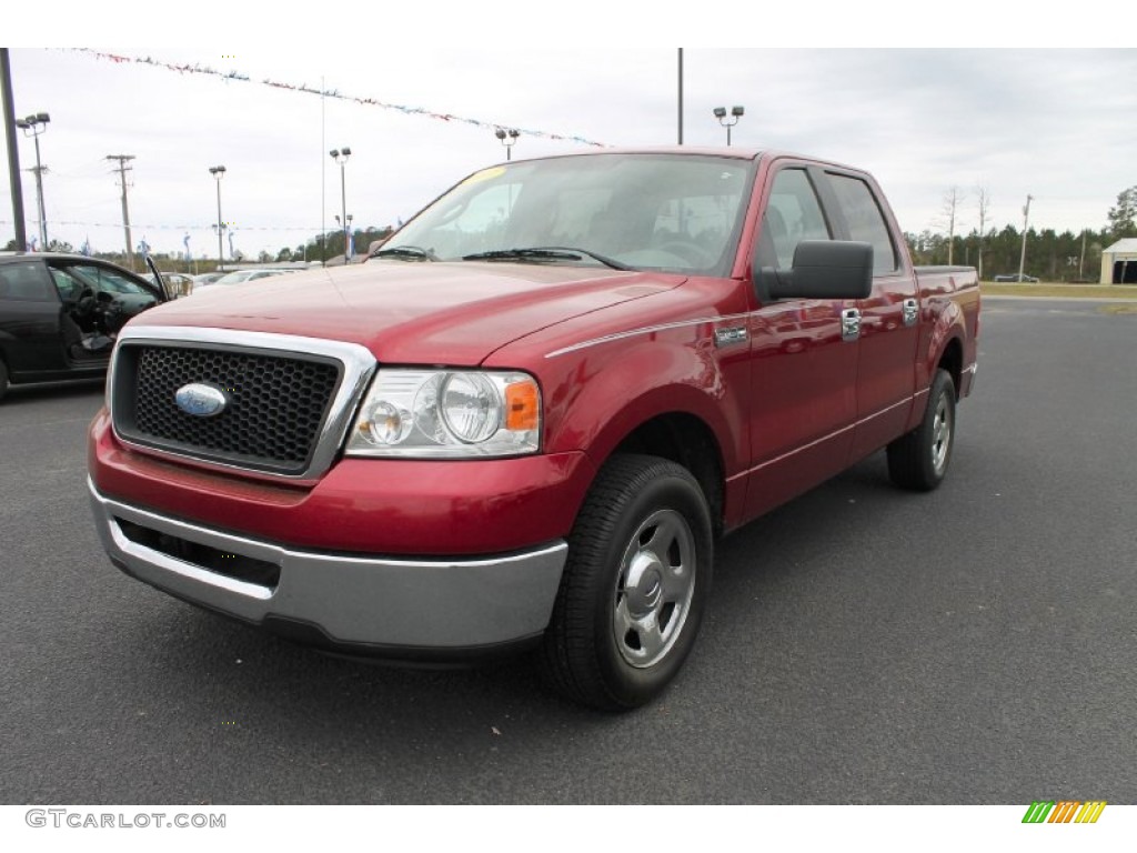 Redfire Metallic 2007 Ford F150 XLT SuperCrew Exterior Photo #62261089