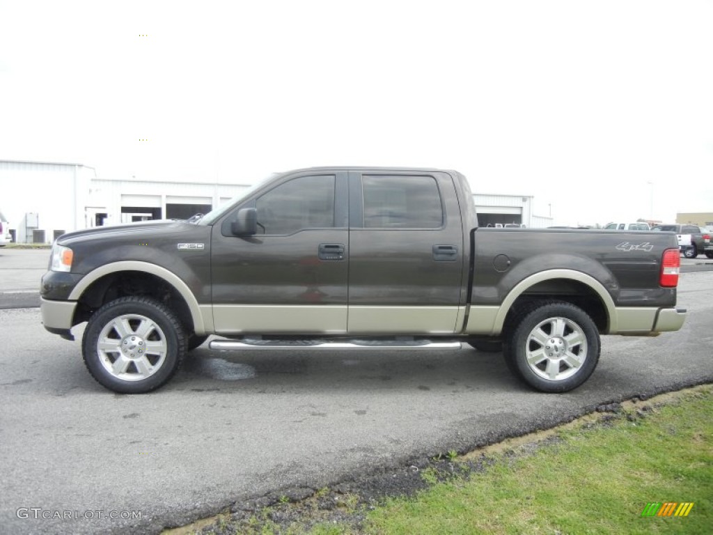Dark Stone Metallic 2007 Ford F150 Lariat SuperCrew 4x4 Exterior Photo #62262472