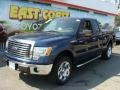 2010 Dark Blue Pearl Metallic Ford F150 XLT SuperCab 4x4  photo #3