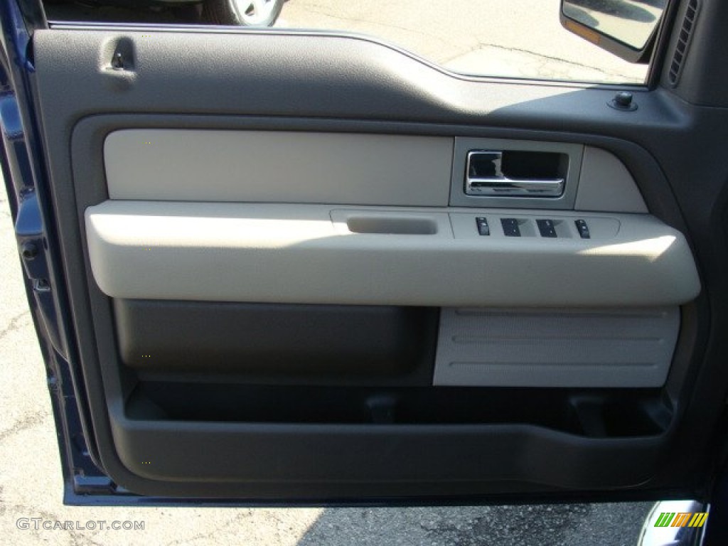 2010 F150 XLT SuperCab 4x4 - Dark Blue Pearl Metallic / Medium Stone photo #6