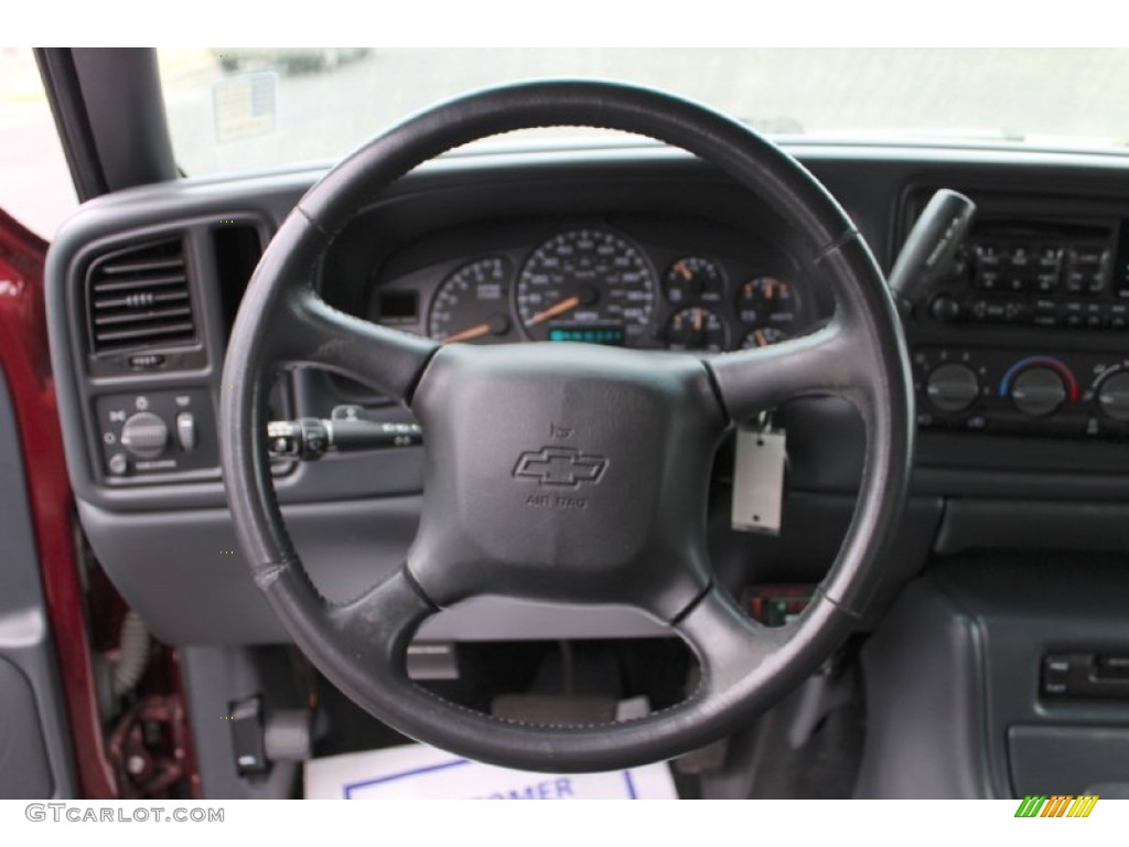 2002 Silverado 2500 LT Extended Cab - Dark Carmine Red Metallic / Graphite photo #15