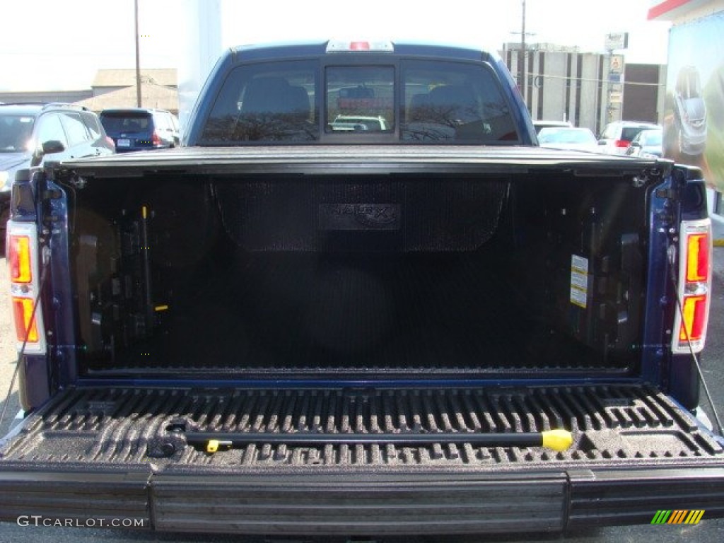 2010 F150 XLT SuperCab 4x4 - Dark Blue Pearl Metallic / Medium Stone photo #13