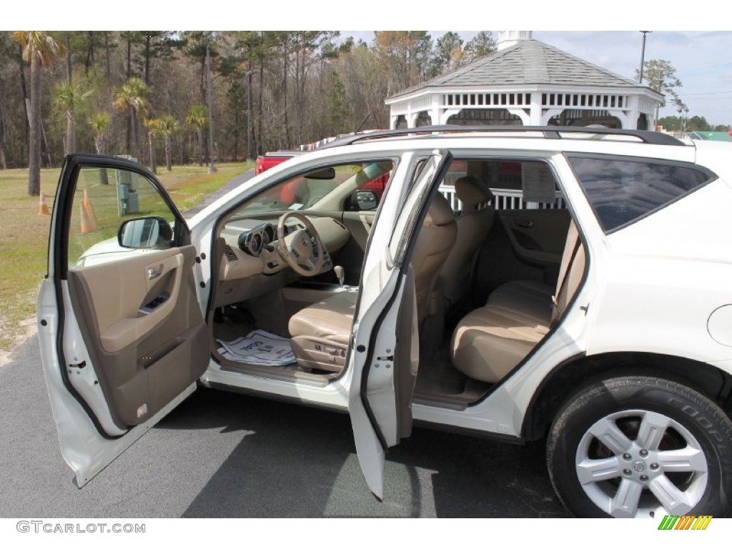 2006 Murano SL AWD - Pearl White / Cafe Latte photo #11