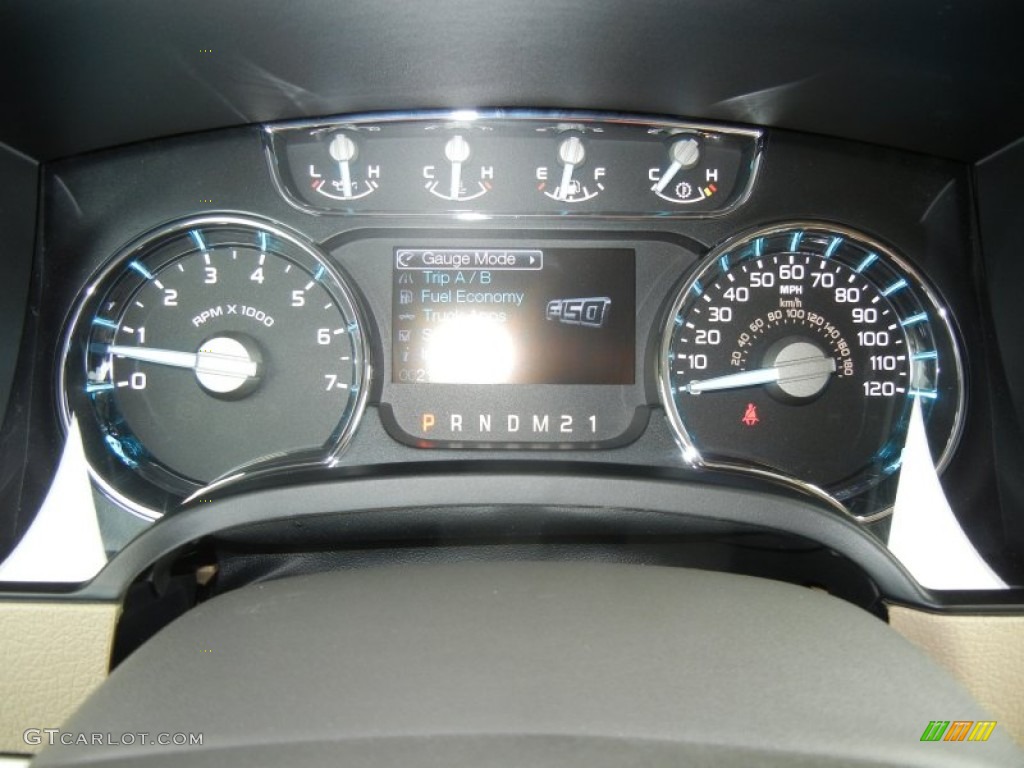 2011 Ford F150 Lariat SuperCrew Gauges Photo #62263465