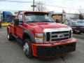 2009 Red Ford F450 Super Duty XL Regular Cab Tow Truck  photo #1